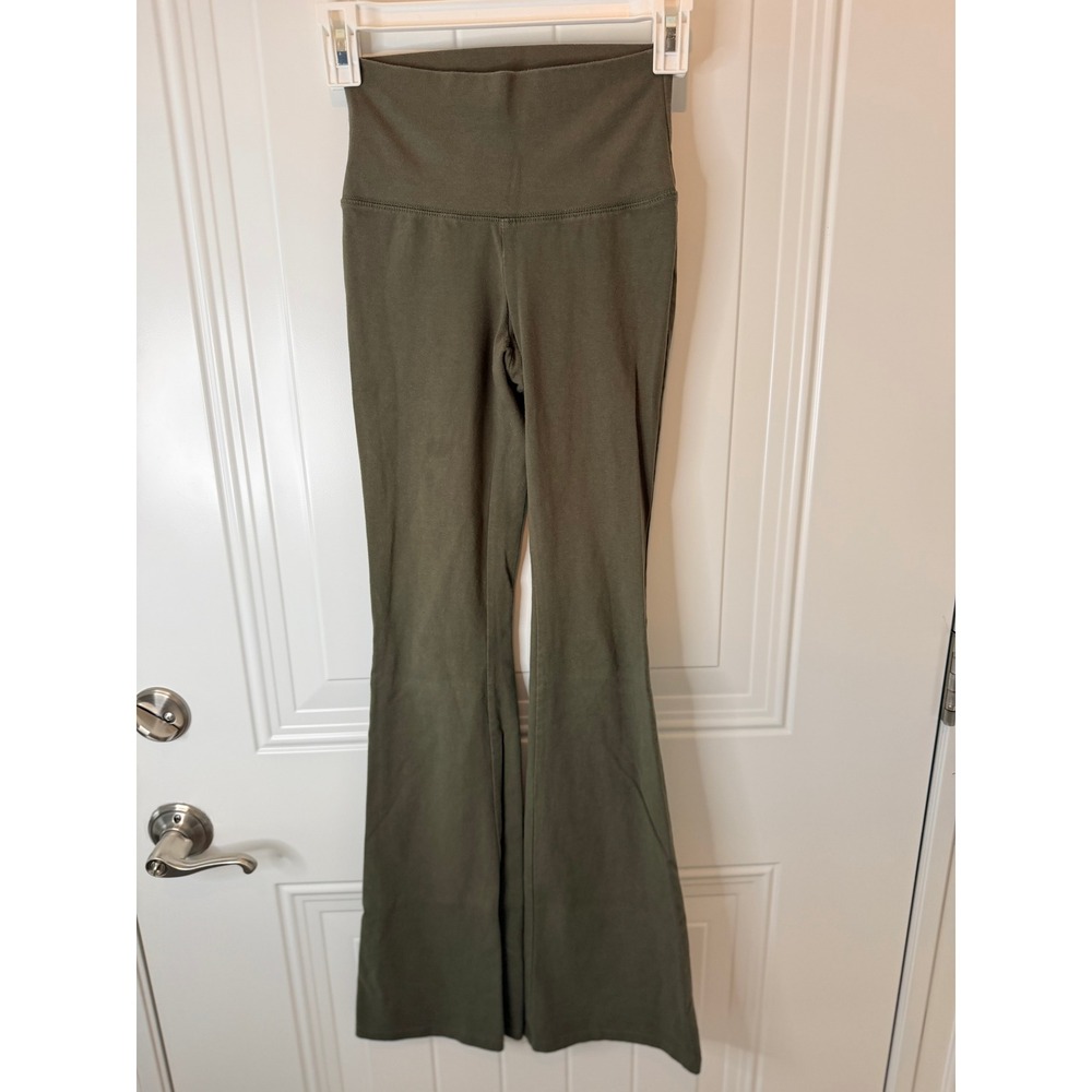 Wild Fable Olive Green High Waisted Flare Leggings Yoga Pants XXS